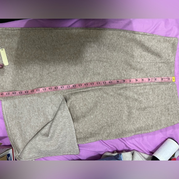 OGL Cashmere-like A-Line Midi Skirt - Picture 8 of 10